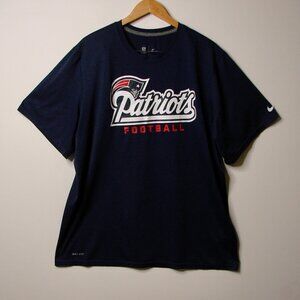 Nike NFL New England Patriots Football Shirt Superbowl Dri Fit Size 2 XL XXL